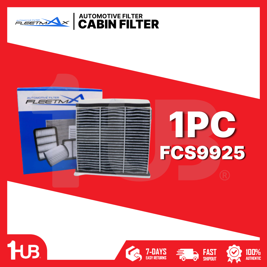 FLEETMAX CABIN FILTER MITSUBISHI LANCER, OUTLANDER, GRANDIS 02-06 W/ CHARCOAL , STRADA, MONTERO SPORT 08-16 FCS9925 ( 1 PC )