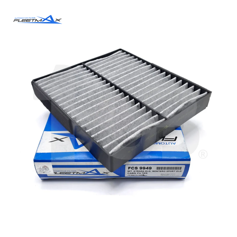 FLEETMAX CABIN FILTER MITSUBISHI STRADA 2.4 DI-D DIESEL 17-22 W/ CHARCOAL, MONTERO SPORT 2.4 DI-D 16-22 FCS9949 ( 1 PC )