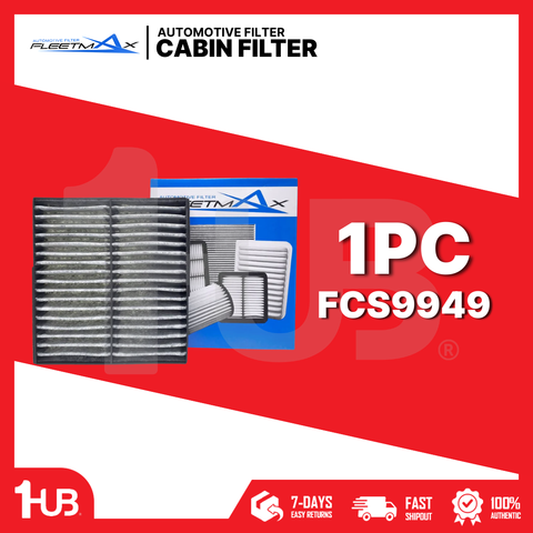FLEETMAX CABIN FILTER MITSUBISHI STRADA 2.4 DI-D DIESEL 17-22 W/ CHARCOAL, MONTERO SPORT 2.4 DI-D 16-22 FCS9949 ( 1 PC )