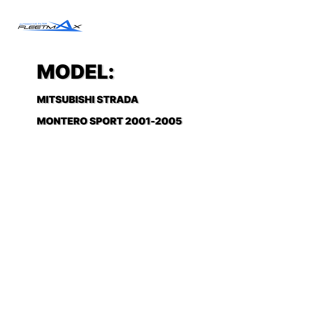 FLEETMAX CABIN FILTER MITSUBISHI STRADA, MONTERO SPORT 01-05 FCS9928 ( 1 PC )