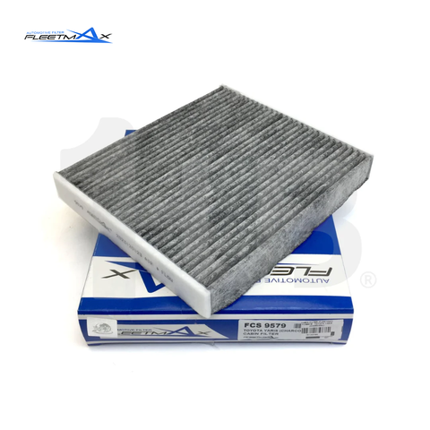 FLEETMAX CABIN FILTER TOYOTA VIOS, ALTIS, CAMRY, LC200 08-19 W/ CHARCOAL, ALPHARD 08-14 GENUINE TYPE, PREVIA, RAV-4 08-18, LEXUS NX200, NX300 14-20, LEXUS LX570 5.7L GAS 16-21 FCS9579 ( 1 PC )