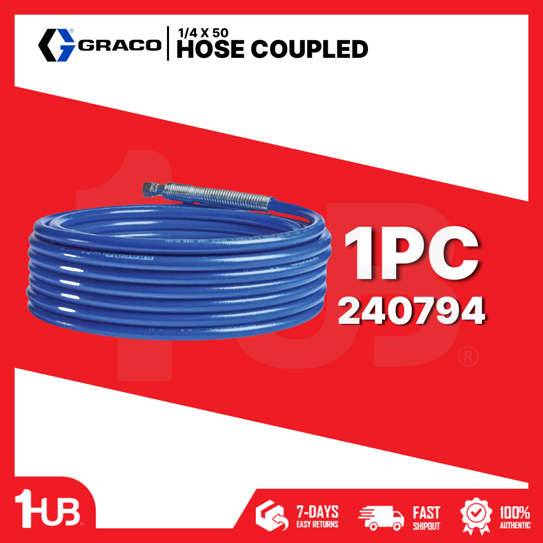 GRACO HOSE COUPLED 1/4 X 50 240794 2015457 ( 1 PC )