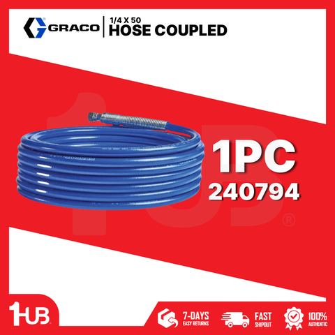 GRACO HOSE COUPLED 1/4 X 50 240794 2015457 ( 1 PC )