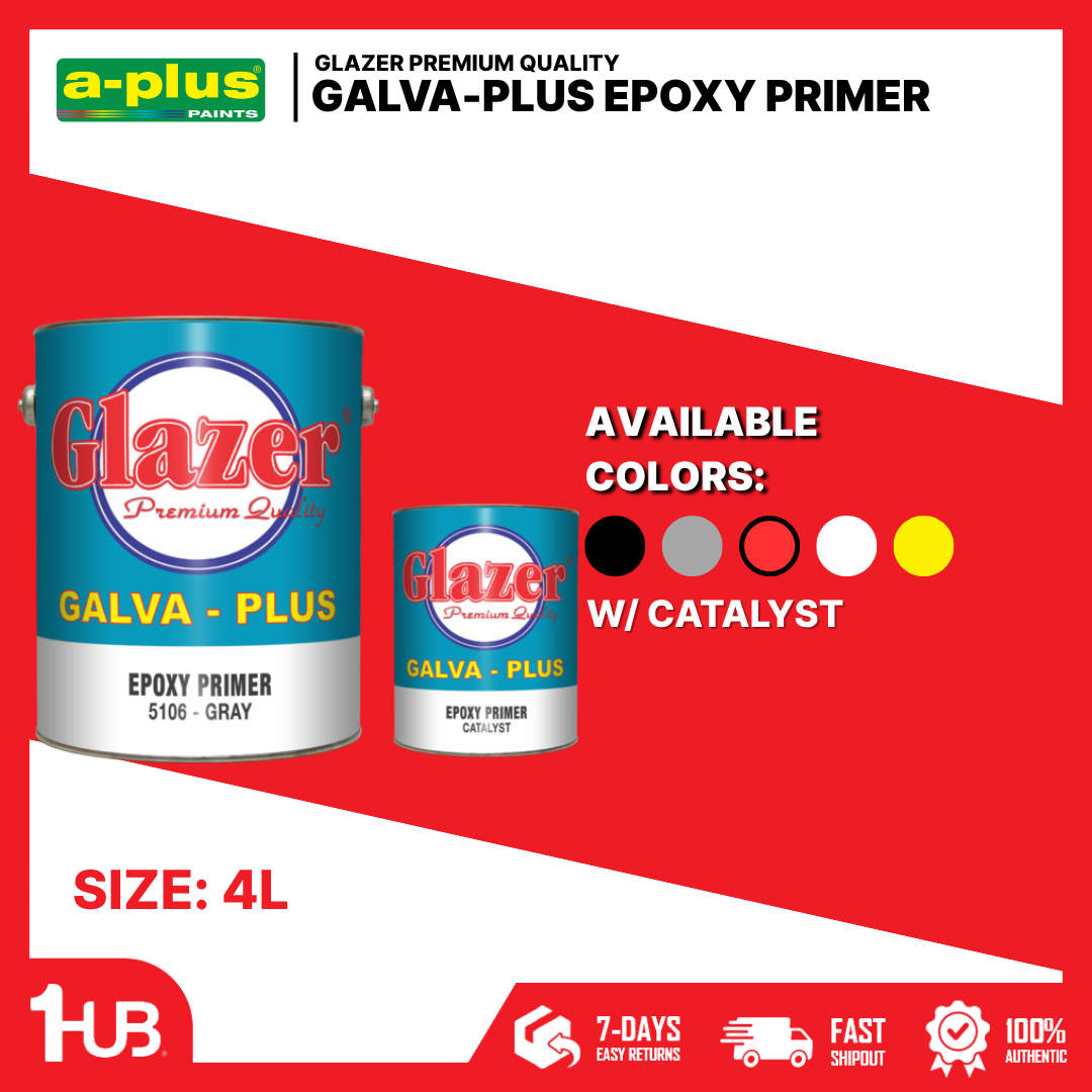 A-plus® Glazer Galva-Plus Epoxy Primer (4L) | A-Plus Industrial & Construction Coatings