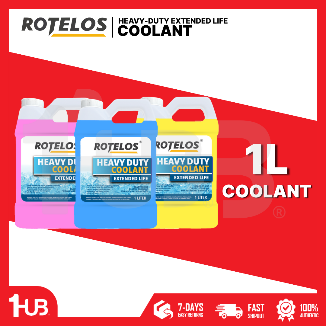 ROTELOS Heavy Duty Extended Life Coolant 1L – Long Lasting Engine Protection