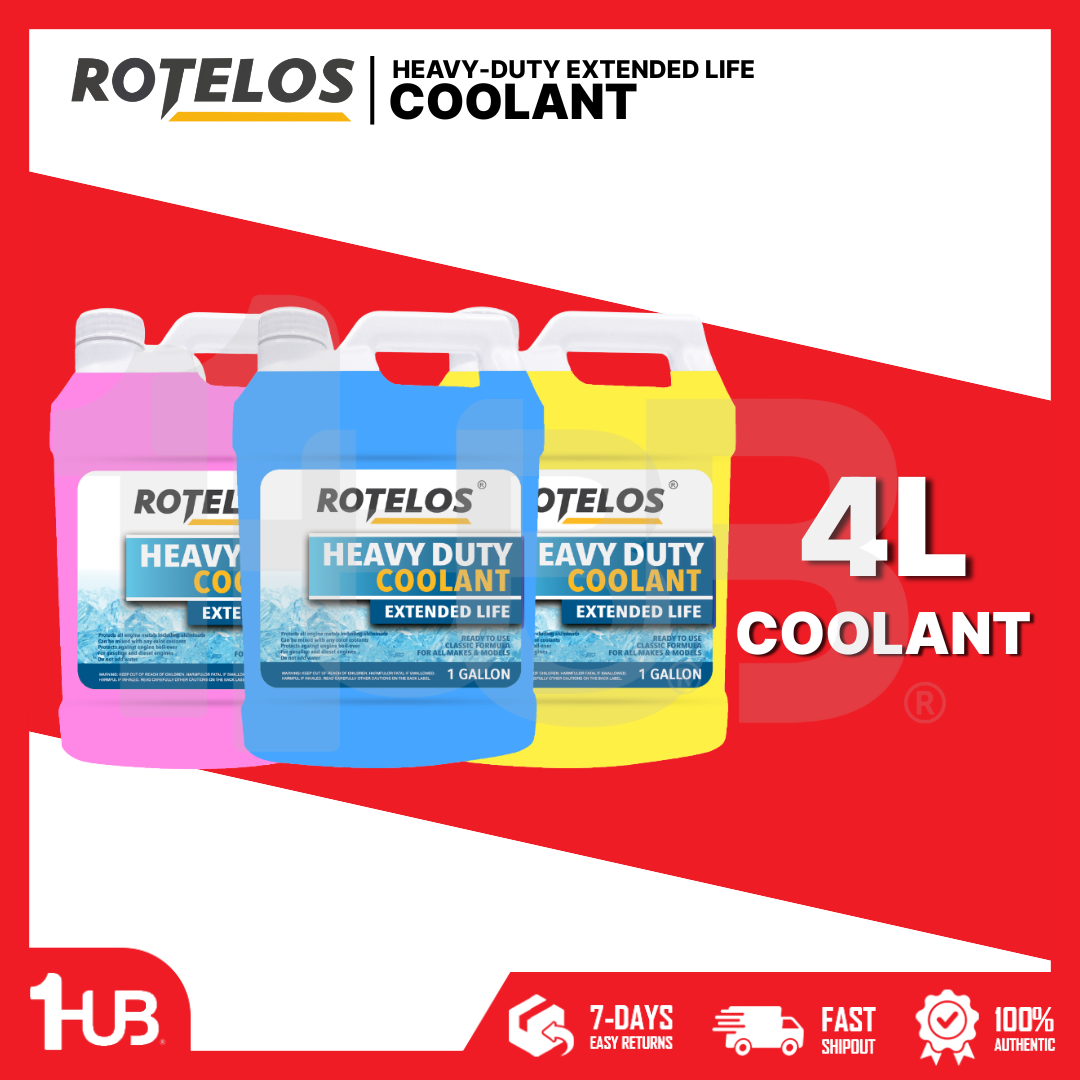 ROTELOS Heavy Duty Extended Life Coolant 4L – Long Lasting Engine Protection