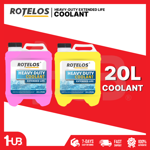 ROTELOS Heavy Duty Extended Life Coolant 20L – Long Lasting Engine Protection