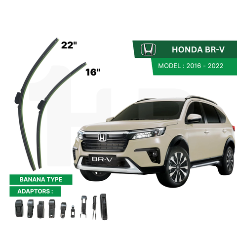SCHAEFFLER ULTRA PREMIUM WIPER BLADE FOR HONDA BR-V 2016 - 2022 MODEL U-HOOK / MULTI-ADAPTOR BANANA TYPE