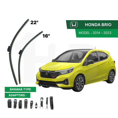 SCHAEFFLER ULTRA PREMIUM WIPER BLADE FOR HONDA BRIO 2014 - 2023 MODEL U-HOOK / MULTI-ADAPTOR BANANA TYPE