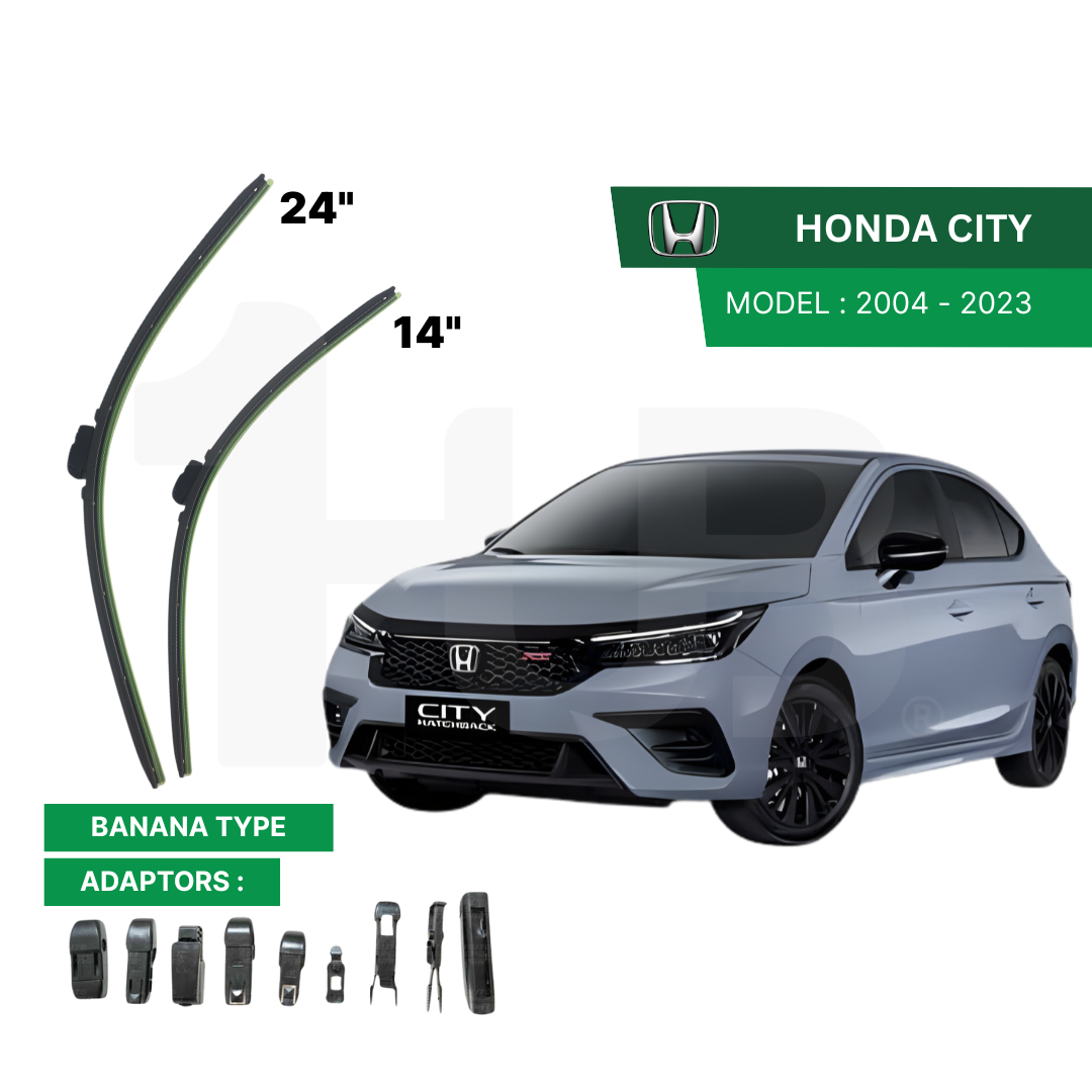 SCHAEFFLER ULTRA PREMIUM WIPER BLADE FOR HONDA CITY 2004-2023 MODEL U-HOOK / MULTI-ADAPTOR BANANA TYPE