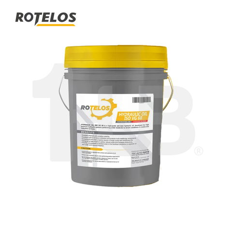 ROTELOS Hydraulic Oil ISO VG 68 Anti-Wear 18 Liters – High Performance Industrial Lubricant