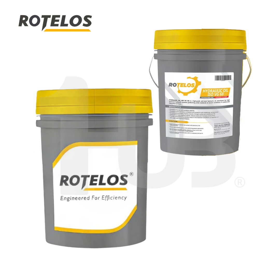 ROTELOS Hydraulic Oil ISO VG 68 Anti-Wear 18 Liters – High Performance Industrial Lubricant