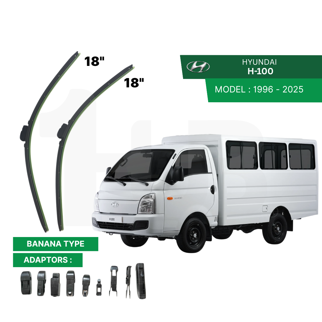 SCHAEFFLER ULTRA PREMIUM WIPER BLADE FOR HYUNDAI H-100 1996 - 2025 MODEL U-HOOK / MULTI-ADAPTOR BANANA TYPE