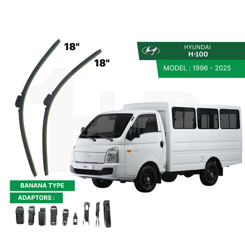 SCHAEFFLER ULTRA PREMIUM WIPER BLADE FOR HYUNDAI H-100 1996 - 2025 MODEL U-HOOK / MULTI-ADAPTOR BANANA TYPE