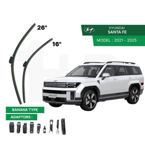 SCHAEFFLER ULTRA PREMIUM WIPER BLADE FOR HYUNDAI SANTA FE 2021 - 2025 MODEL U-HOOK / MULTI-ADAPTOR BANANA TYPE