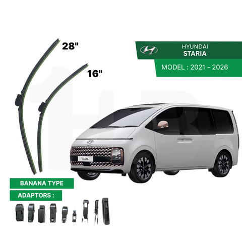 SCHAEFFLER ULTRA PREMIUM WIPER BLADE FOR HYUNDAI STARIA 2021 - 2026 MODEL U-HOOK / MULTI-ADAPTOR BANANA TYPE