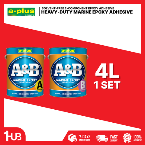 A-Plus A&B® Heavy-Duty Marine Epoxy Adhesive (4L)| 9810 | High-Strength Waterproof Bonding System