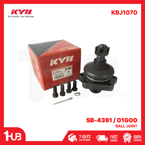 KYB BALL JOINT NISSAN URVAN E24 E23,PATHFINDER,TERRANO PICK-UP D21,720,620, VANETTE, CEDRIC 200C SD22, SD23 (88-95) FRONT UPPER KBJ1070 SB-4391 / 01G00 ( 1 SET )
