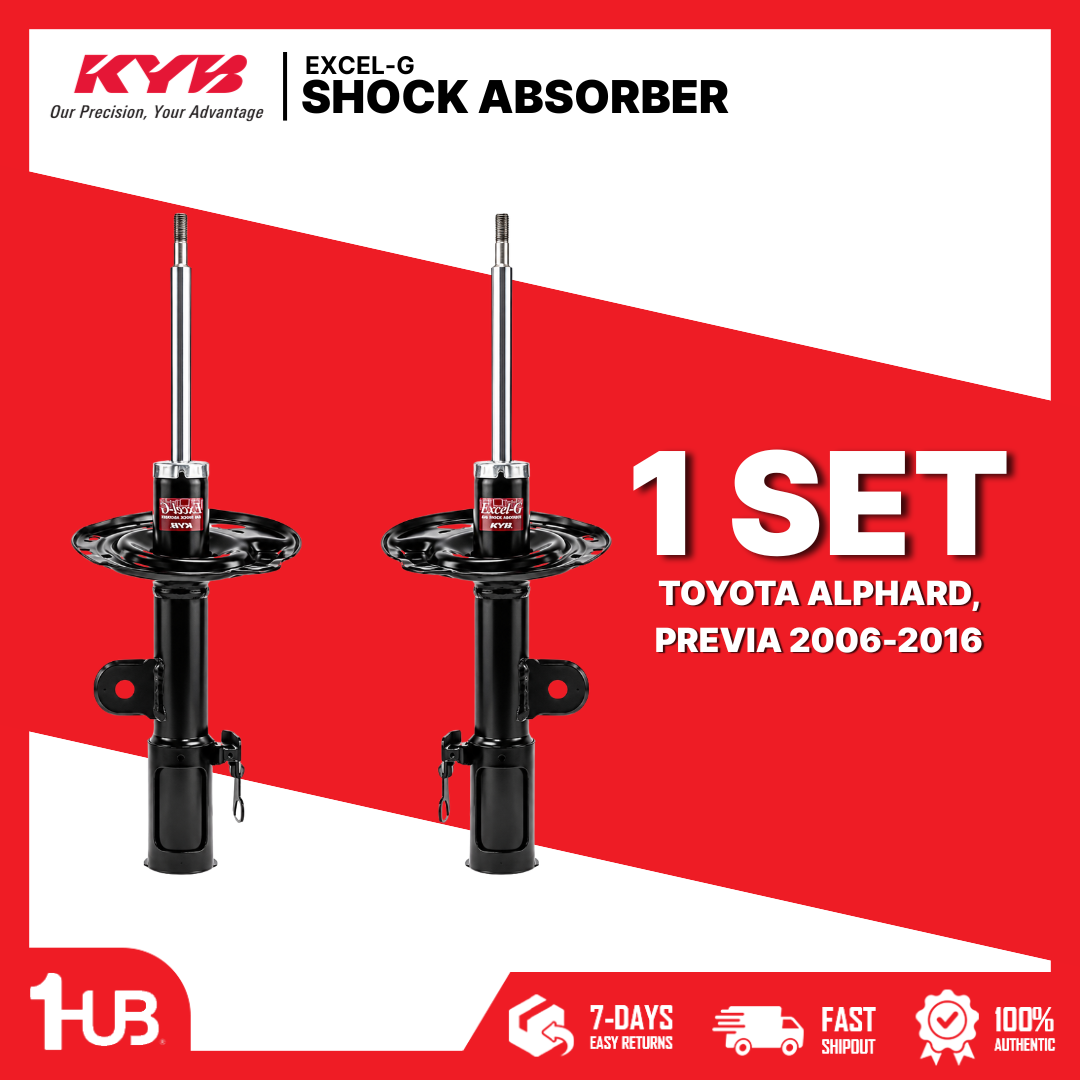 KYB Excel-G Front Shock Absorber Set 335050 335051 for Toyota Alphard, Previa 2006-2016