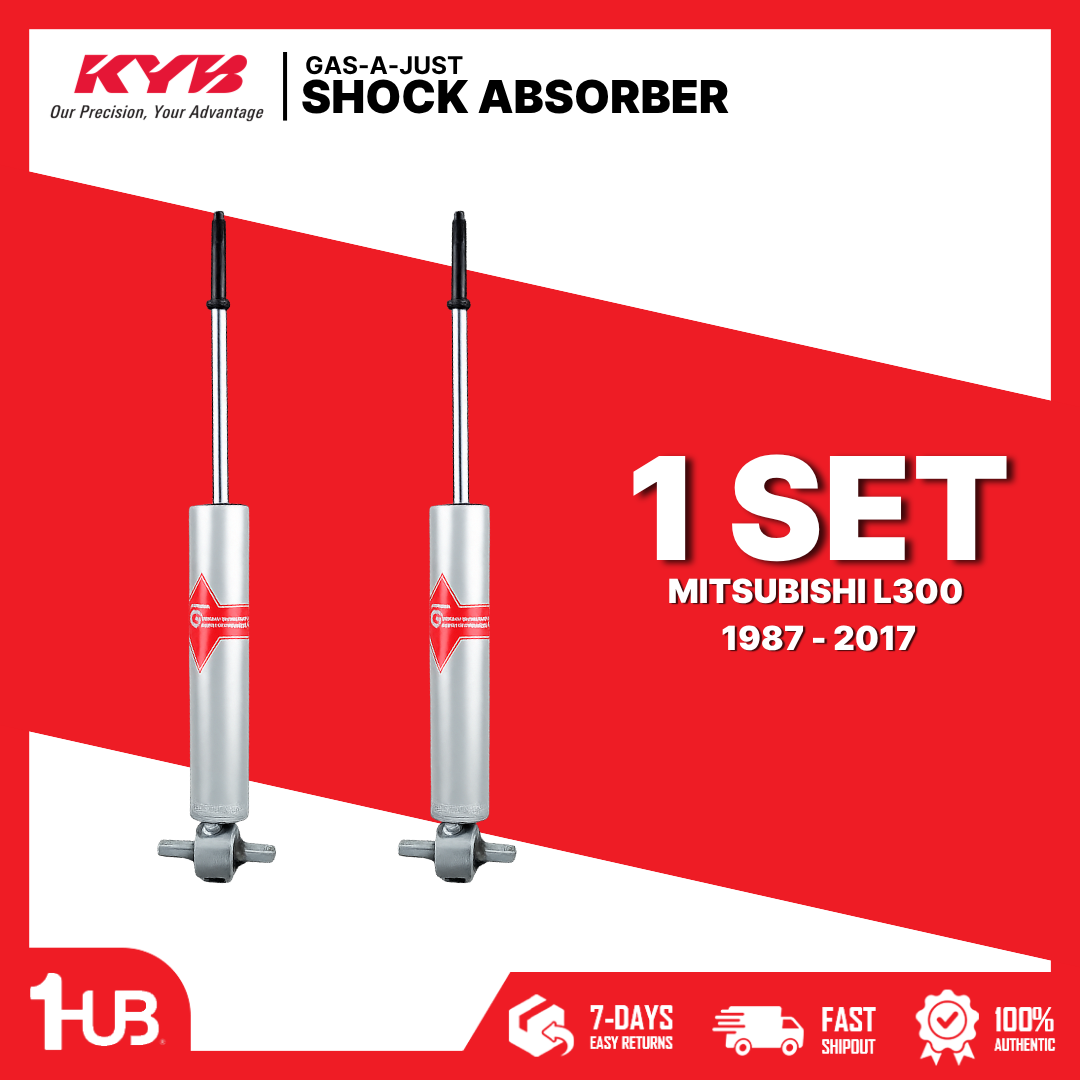 KYB Gas-A-Just Front Shock Absorber Set 553278 Mitsubishi L300 1987 - 2017