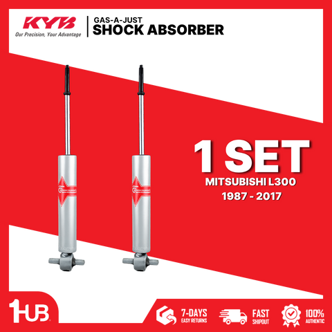 KYB Gas-A-Just Front Shock Absorber Set 553278 Mitsubishi L300 1987 - 2017