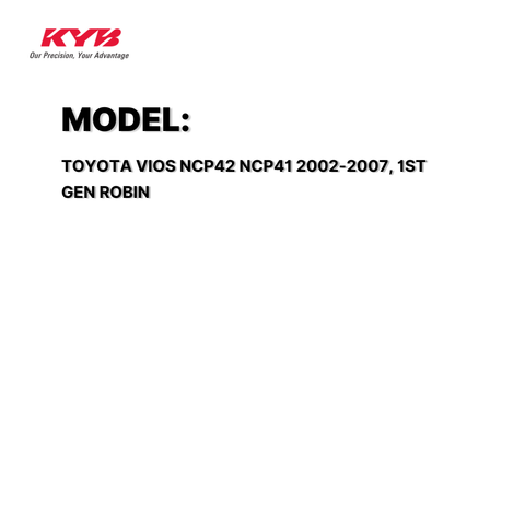 KYB SHOCK MOUNTING TOYOTA VIOS NCP42 NCP41 02-07, 1ST GEN ROBIN FRONT WITH BEARING SAM-SM7100 48609-0D080 / 333278/8 ( 1 SET )