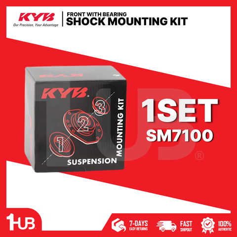 KYB SHOCK MOUNTING TOYOTA VIOS NCP42 NCP41 02-07, 1ST GEN ROBIN FRONT WITH BEARING SAM-SM7100 48609-0D080 / 333278/8 ( 1 SET )