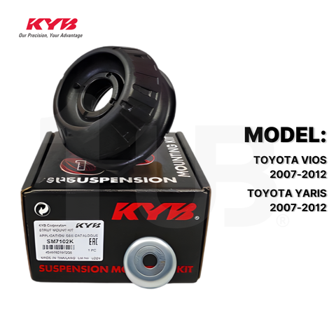 KYB SHOCK MOUNTING TOYOTA VIOS, YARIS NCP91 07-12, 2ND GEN BATMAN FRONT WITH BEARING SAM-SM7102K 48609-0D050 / 339064 / 339065 ( 1 SET )