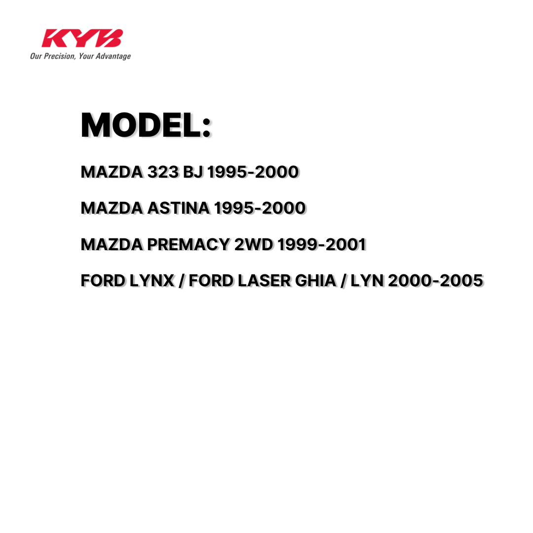 KYB SHOCK MOUNTING MAZDA / FORD 323 BJ, LYNX GHIA 1300,1500,1600 , ASTINA 95-00, PREMACY 2WD 99-01 / LYNX 00-05 FRONT WITHOUT BEARING SAM-SM7134 B25D-34380 / 333274/5 / 333350/1 ( 1 SET )