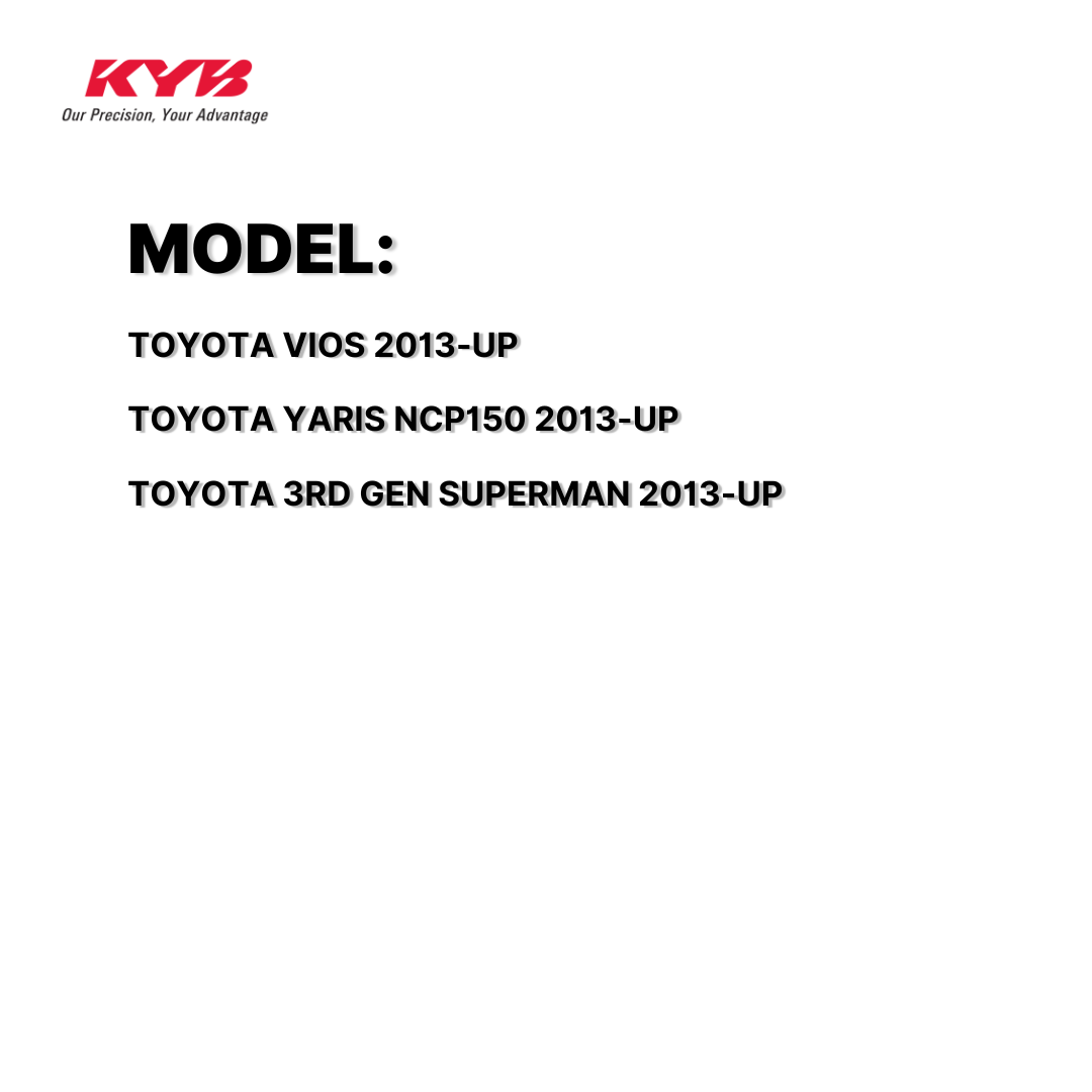 KYB SHOCK MOUNTING TOYOTA VIOS, YARIS NCP150, 3RD GEN SUPERMAN 13-UP FRONT WITHOUT BEARING SAM-SM7148 48609-0D150 / 3340087 ( 1 SET )