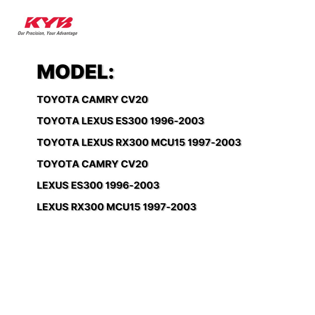 KYB SHOCK MOUNTING TOYOTA CAMRY CV20, LEXUS ES300 96-03, LEXUS RX300 MCU15 97-03, CAMRY CV20, LEXUS ES300 96-03, LEXUS RX300 MCU15 97-03 FRONT-RH WITH BEARING SAM-SM7149 48603-33021 / 334261 / 339086 ( 1 SET )
