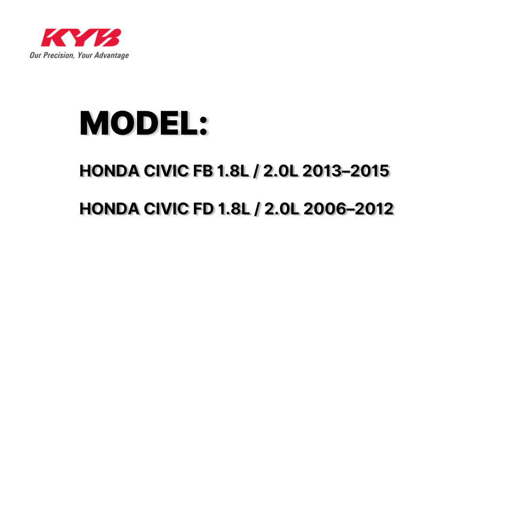 KYB SHOCK MOUNTING HONDA CIVIC FD 1.8/2.0 06-12 FRONT WITH BEARING SAM-SM7155K 51920-SNA-023 / 339279/8 / 339161/2 / 339202/3 ( 1 SET )