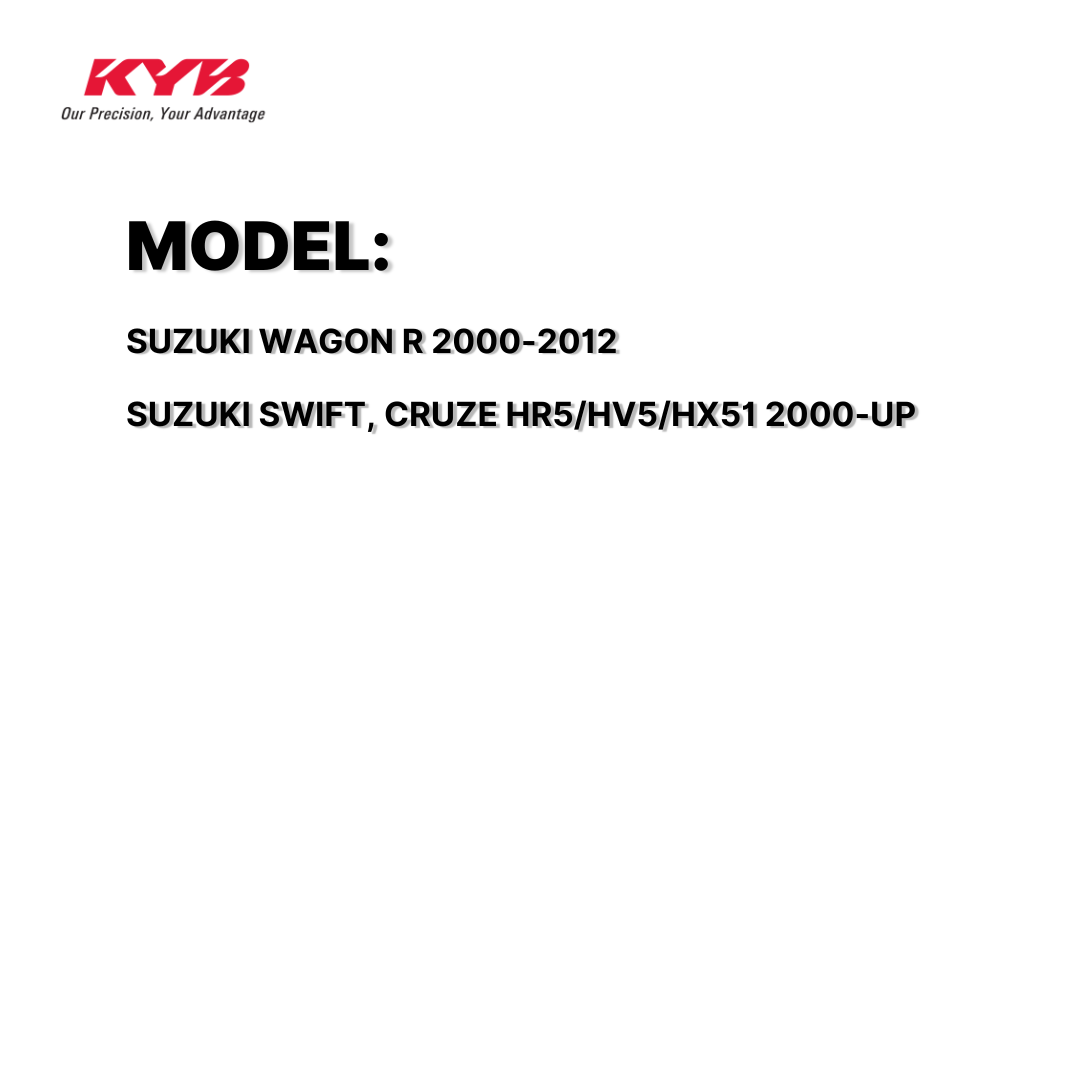 KYB SHOCK MOUNTING SUZUKI WAGON R 00-12, SWIFT, CRUZE HR5/HV5/HX51 00-UP FRONT WITHOUT BEARING SAM-SM7167 41710-80G10 / 333306/7 / 333346/7 ( 1 SET )