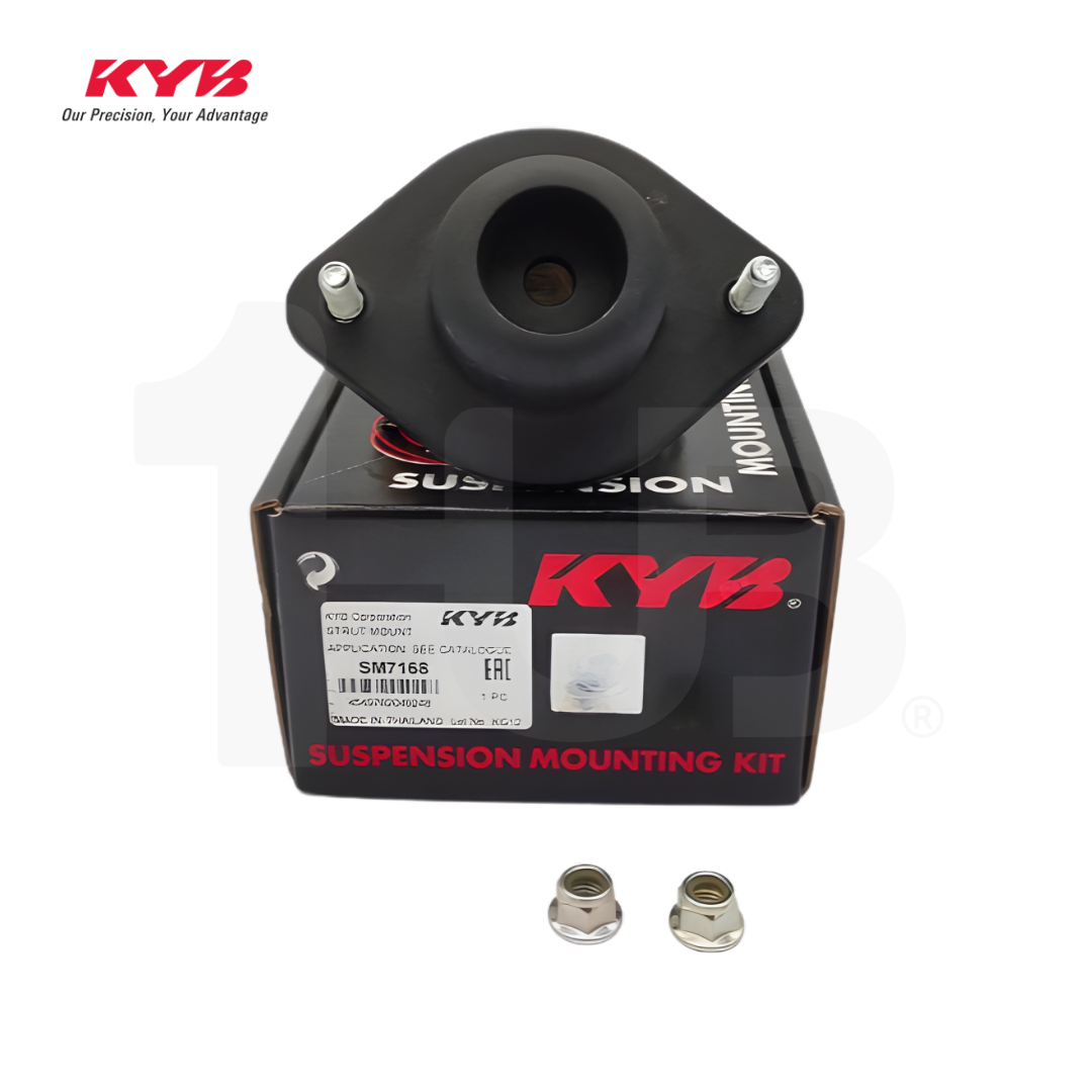 KYB SHOCK MOUNTING NISSAN MARCH K11, VERITA (W/PLATE&W/NUT) 92-02, CUBE 01-UP FRONT WITHOUT BEARING SAM-SM7168 54320-41B03 / 332061 / 332062 ( 1 SET )