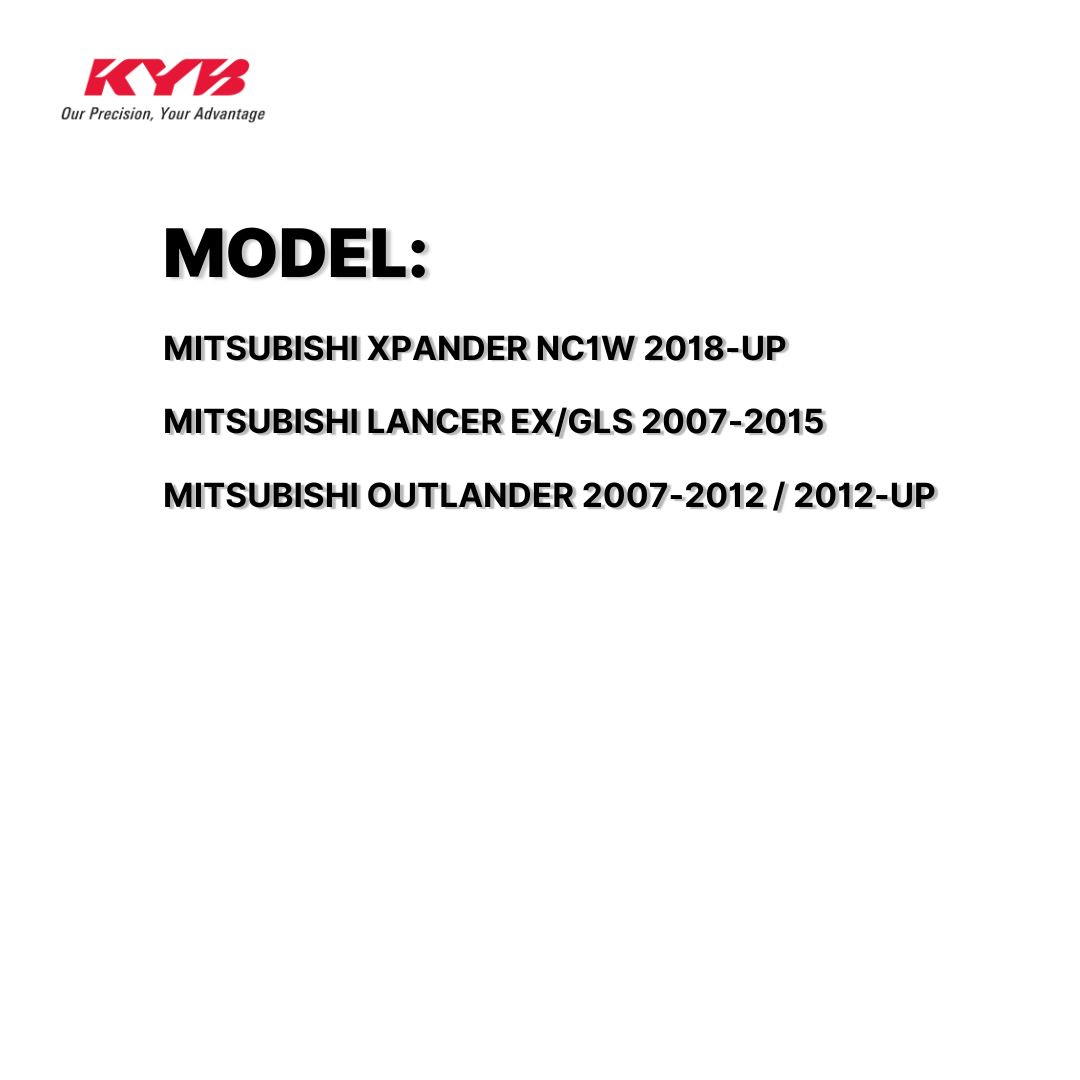 KYB SHOCK MOUNTING MITSUBISHI XPANDER NC1W 18-UP, LANCER EX,GLS 07-15, OUTLANDER 2.0/2.2/2.4L 12-UP 07-12 FRONT WITHOUT BEARING SAM-SM7175 MN101372 ( 1 SET )