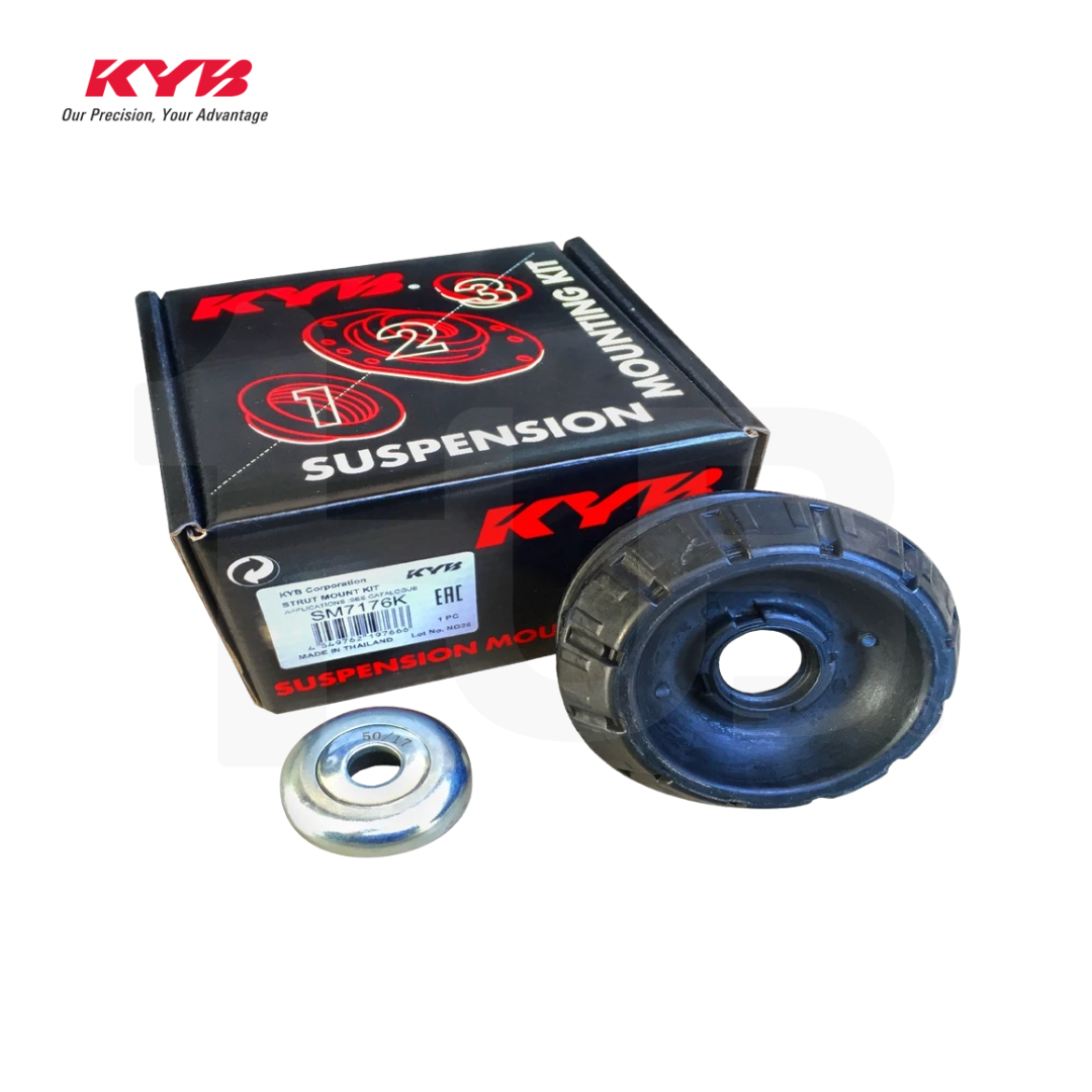 KYB SHOCK MOUNTING NISSAN ALMERA N17 12-UP, MARCH 10-UP FRONT WITH BEARING SAM-SM7176K 54320-1HJ0A / 332152/3 / 332140/2 ( 1 SET )