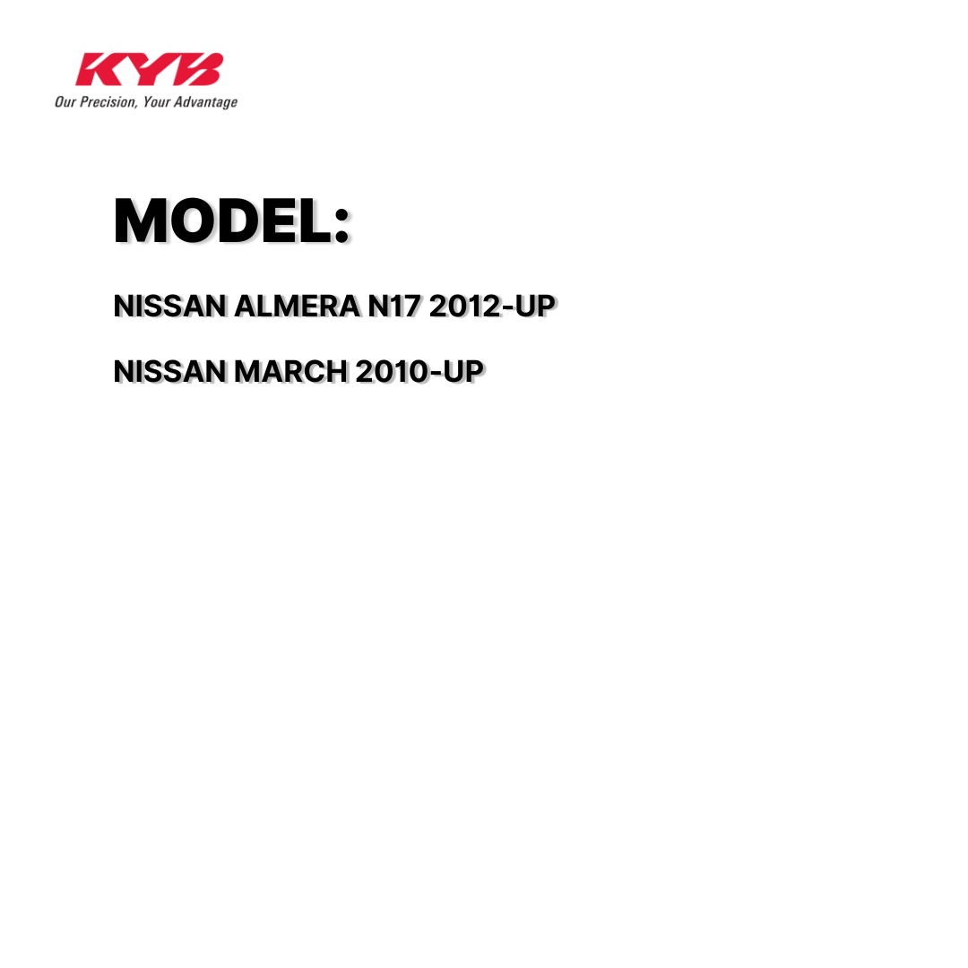 KYB SHOCK MOUNTING NISSAN ALMERA N17 12-UP, MARCH 10-UP FRONT WITH BEARING SAM-SM7176K 54320-1HJ0A / 332152/3 / 332140/2 ( 1 SET )