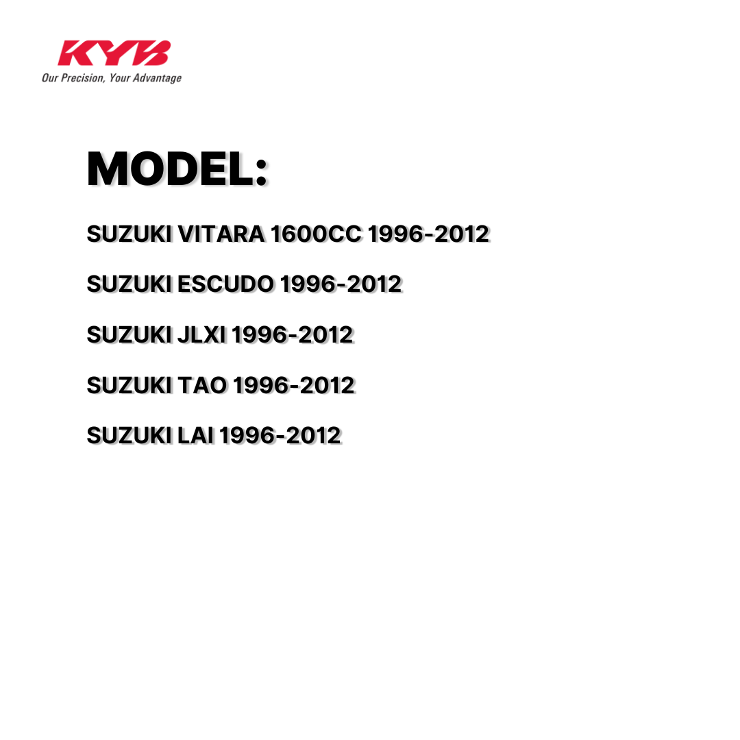 KYB SHOCK MOUNTING SUZUKI VITARA 1600CC,ESCUDO, JLXI,TAO,LAI 96-12, FRONT WITHOUT BEARING SAM-SM7203 41810-60A01 ( 1 SET )