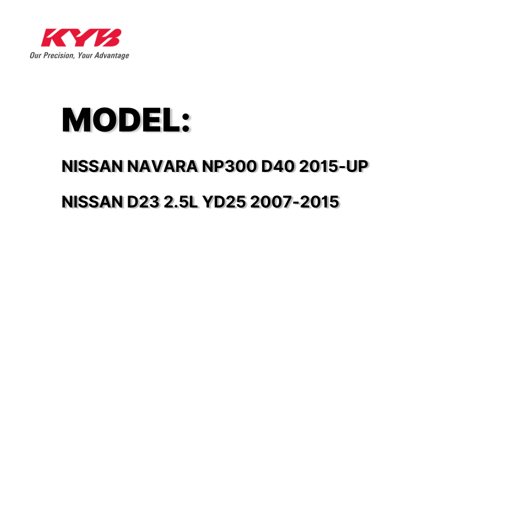 KYB SHOCK MOUNTING NISSAN NAVARA NP300 D40 15-UP, D23 2.5L YD25 07-15 FRONT WITHOUT BEARING SAM-SM7243 56115-EB70A / 340053 ( 1 SET )
