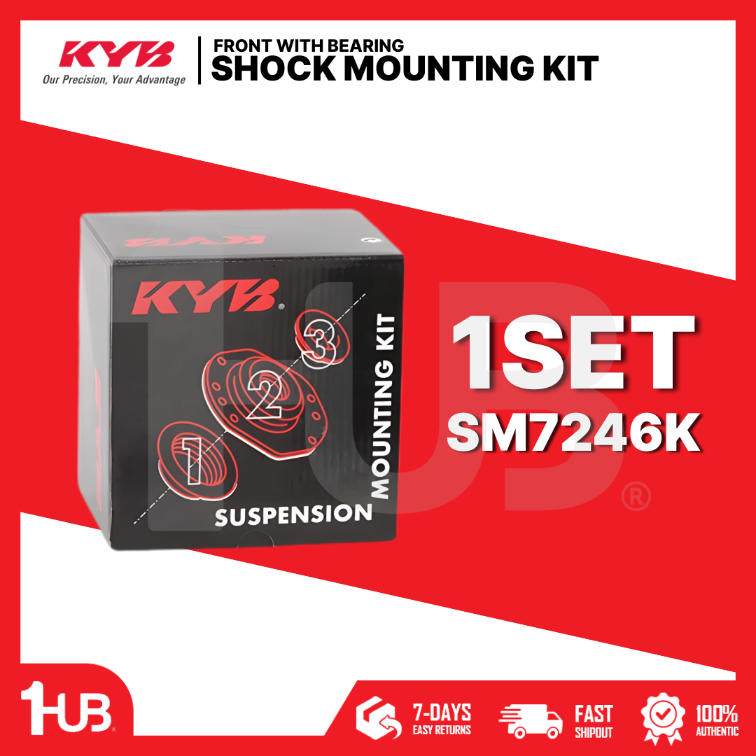 KYB SHOCK MOUNTING MITSUBISHI LANCER CEDIA 1300, 1600, 1800 01-07 FRONT WITHOUT BEARING SAM-SM7246K MR491431 ( 1 SET )