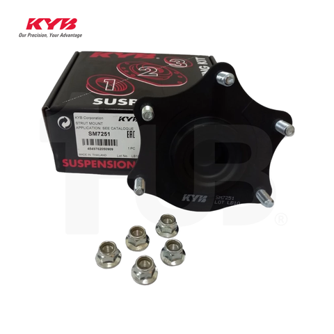 KYB SHOCK MOUNTING HONDA CRV RM1/4 2.0/2.4L IVTEC 12-17, CRV RE3 RE4 4WD 07-12 WITH AFS SENSOR FRONT WITH BEARING SAM-SM7251K 51920-SWA-A01 / 339365/6 / 339261/2 ( 1 SET )