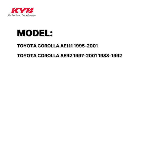 KYB SHOCK MOUNTING TOYOTA COROLLA AE111 95-01, COROLLA AE92 97-01 88-92 REAR-RH WITHOUT BEARING SAM-SM7600 48071-12130 / 334178 / 333051 / 332088 ( 1 SET )