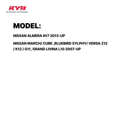 KYB STABILIZER LINK NISSAN ALMERA N17 13-UP, MARCH/ CUBE ,BLUEBIRD SYLPHY/ VERSA Z12 / K12 / G11, GRAND LIVINA L10 07- FRONT KSLF1016 / SL-N270 54618-JX00A