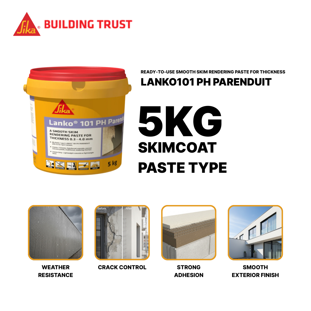 SIKA LANKO® 101 PH PARENDUIT SMOOTH SKIM RENDERING PASTE ( 5KG )