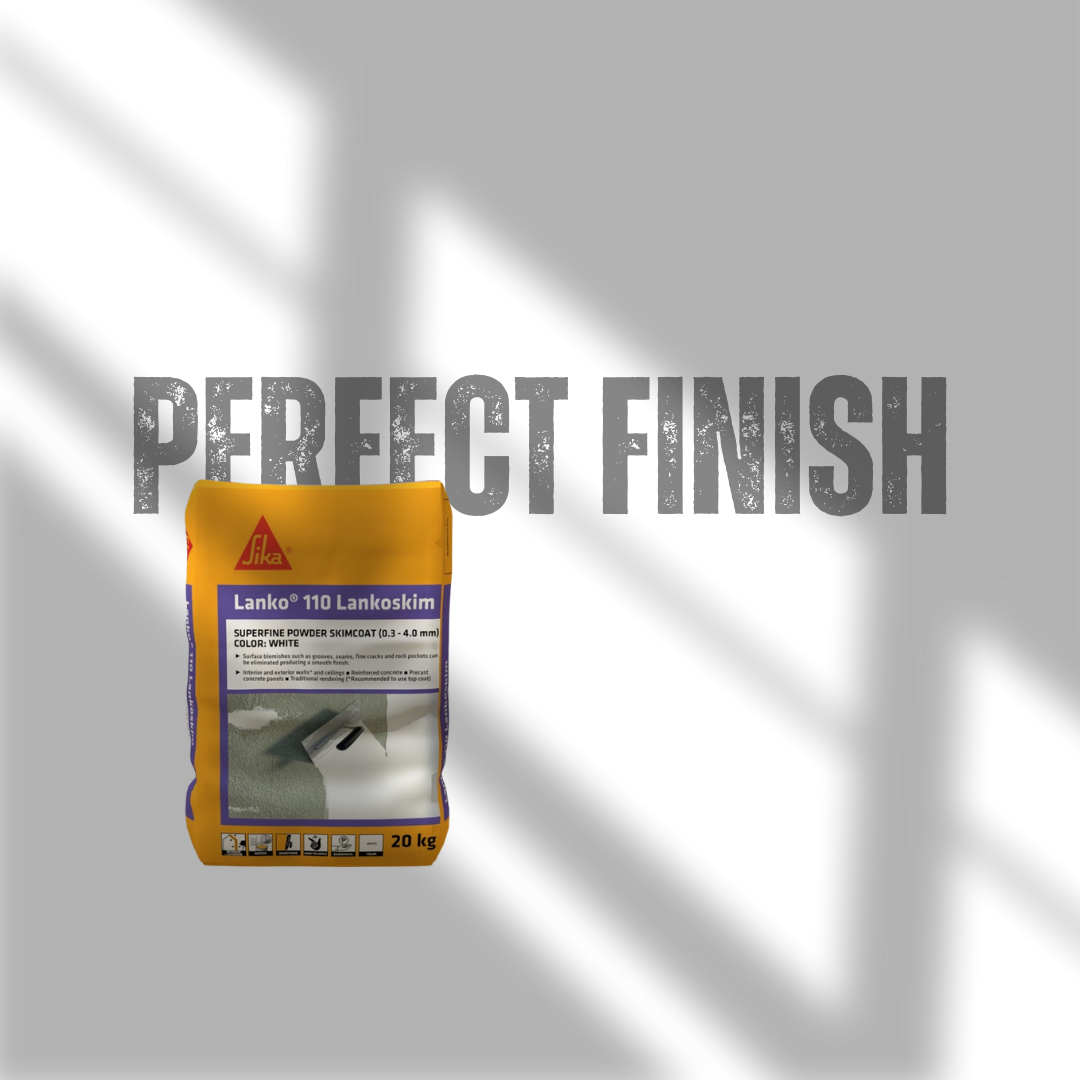 SIKA LANKO® LANKOSIM SUPERFINE SKIMCOAT RENDERING POWDER FOR INTERIOR & EXTERIOR WALL AND CEILING WHITE ( 25 KG )