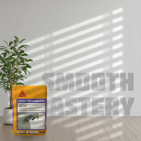 SIKA LANKO® LANKOSIM SUPERFINE SKIMCOAT RENDERING POWDER FOR INTERIOR & EXTERIOR WALL AND CEILING WHITE ( 25 KG )