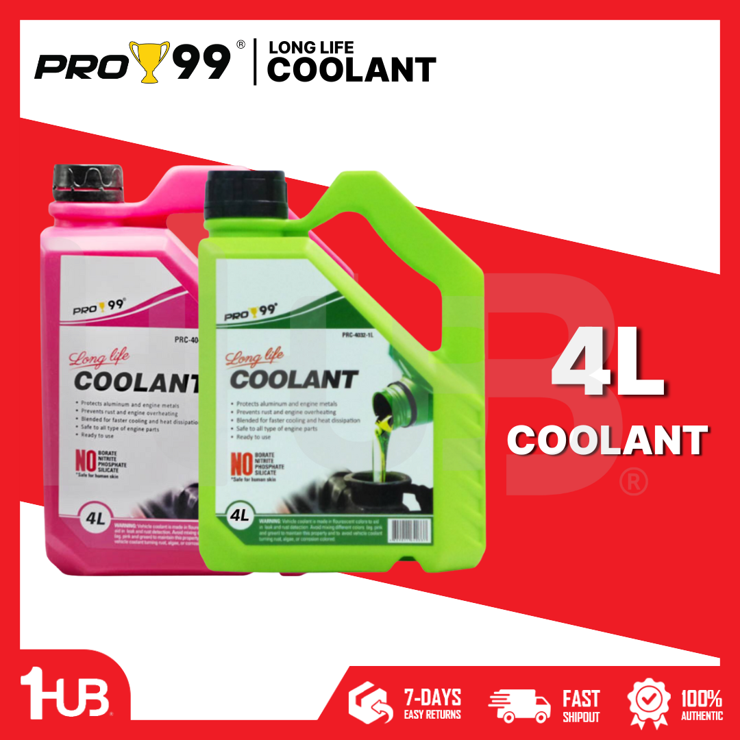 PRO99 Long Life Coolant 4 Liters | High-Performance Engine Radiator Coolant | Anti-Overheat Protection