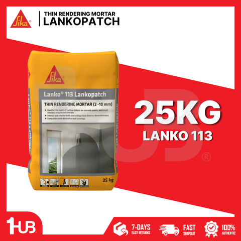 SIKA LANKO® 113 LANKOPATCH THIN RENDERING MORTAR 2 - 10MM ( 25KG )