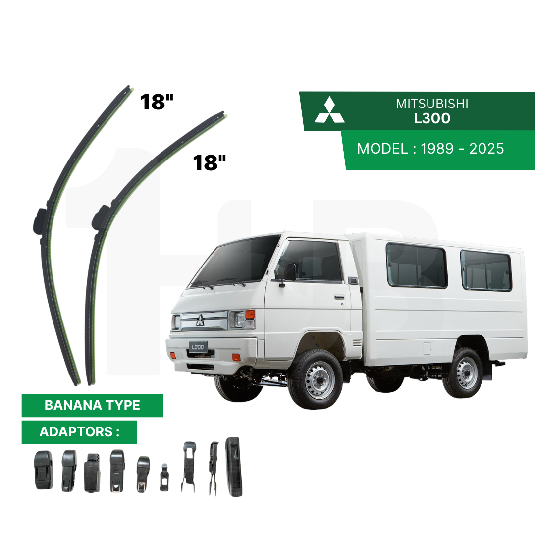 SCHAEFFLER ULTRA PREMIUM WIPER BLADE FOR MITSUBISHI L300 1989 - 2025 MODEL U-HOOK / MULTI-ADAPTOR BANANA TYPE
