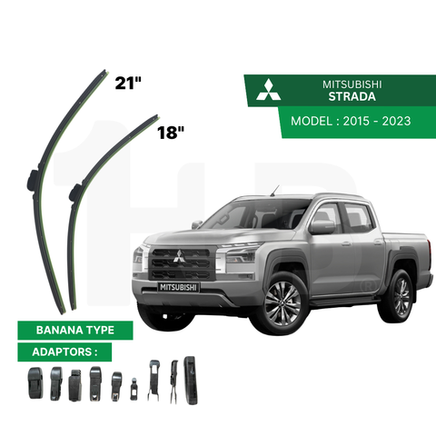 SCHAEFFLER ULTRA PREMIUM WIPER BLADE FOR MITSUBISHI STRADA 2015 - 2023 MODEL U-HOOK / MULTI-ADAPTOR BANANA TYPE